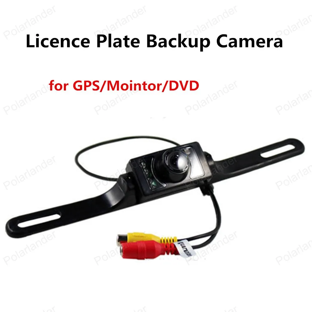 

best selling Waterproof 7 LED Backup Licence Plate CMD Rear View Camera NTSC for GPS/Mointor/DVD