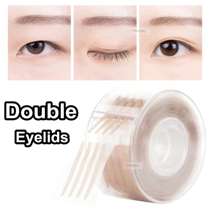 600pcs S or L Double Eyelid Stickers Invisible Fold Double Eyelid Tape Strong Adhesive big Eye Stripe Makeup lift tools