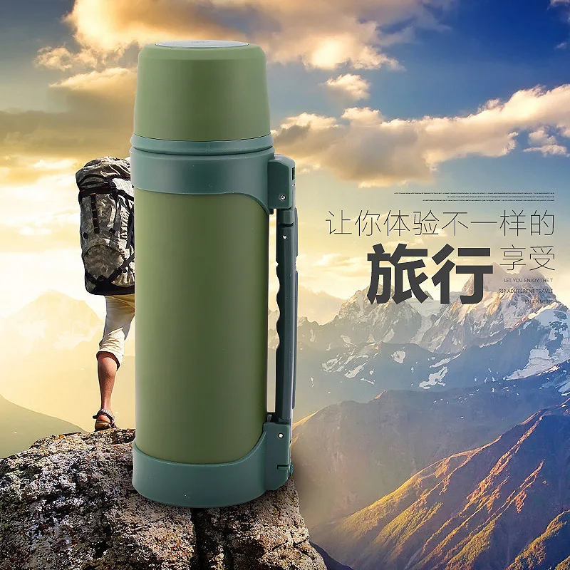 Камуфляжный термос из нержавеющей стали 1300 мл|metal thermos|steel thermos bottlesstainless bottle |