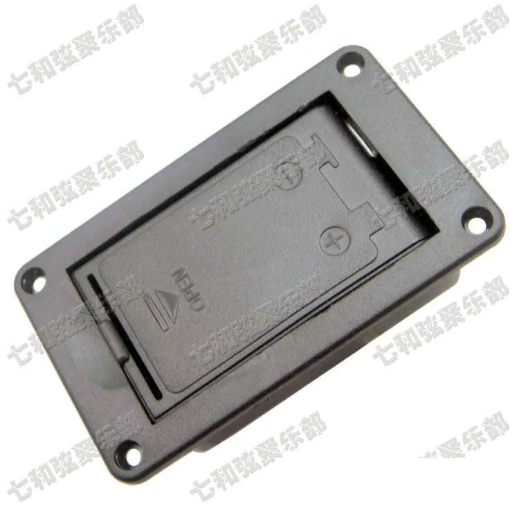 Активный бас-гитары пикап 9V Батарея коробка держатель Чехол Крышка отсека и