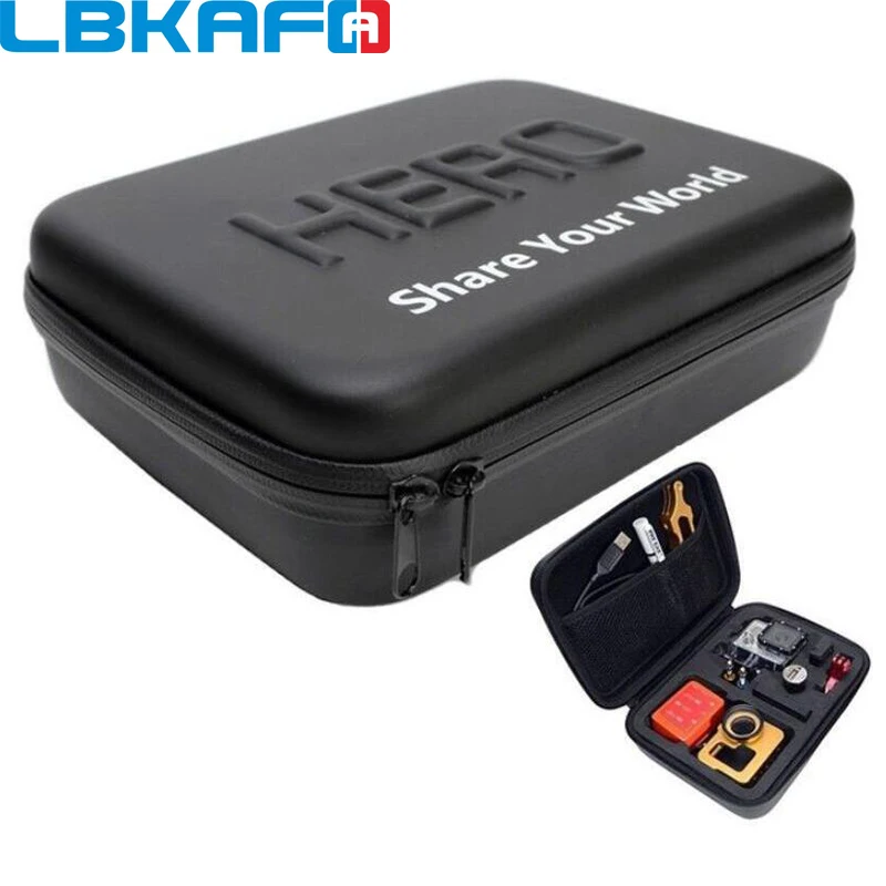 

LBKAFA For Gopro Shockproof Waterproof Case Bag For SJCAM SJ4000 SJ5000 SJ8 GoPro Hero 11 10 DJI Action 2 3 Bag Camera Accessory