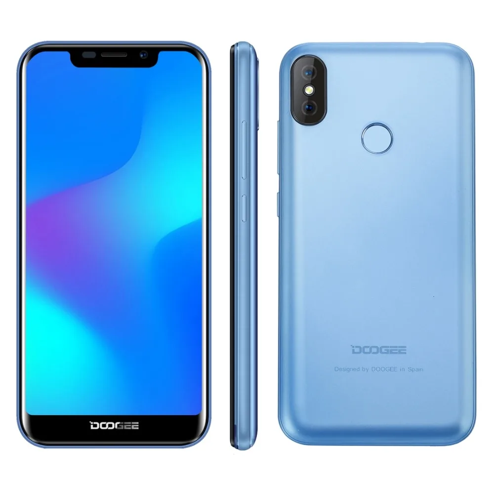 DOOGEE X70 мобильный телефон 5 ''u образный Android 8 1 19:9 2 GB ram 16 rom 3g отпечаток лица ID