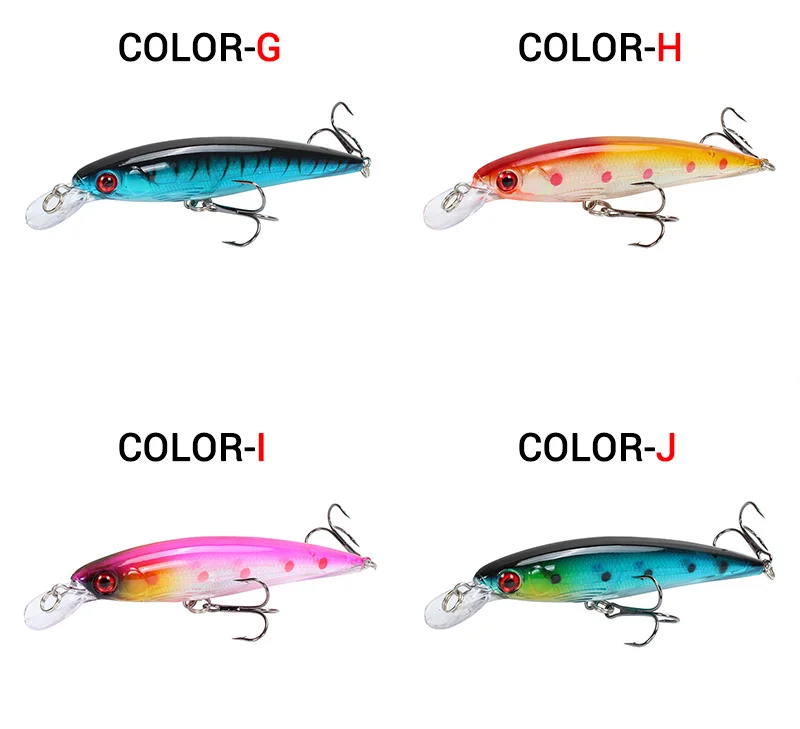 Amlucas Minnow Fishing Lure Laser Hard Bait 11cm 13.5g Floating Fishing Wobblers Crankbait 3D Eyes Swimbait Peche Fishing Tackle