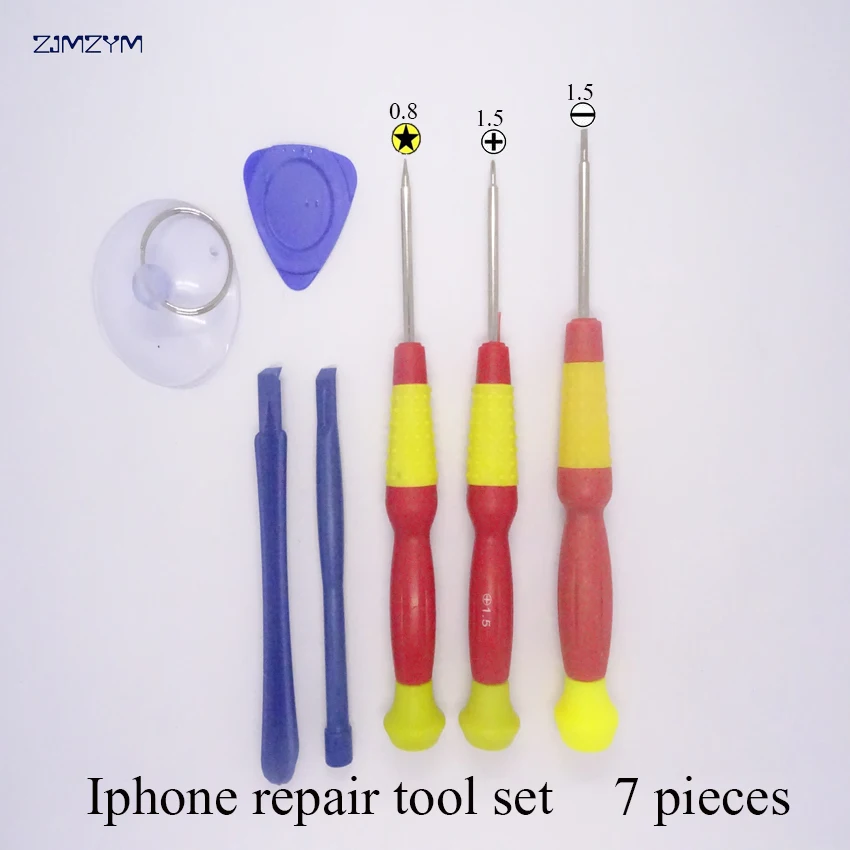 

Hot sale 7 in 1 Mobile Phone Repairing Tool Kit Spudger Pry Opening Tool LCD Repair Tools for Iphone tool set