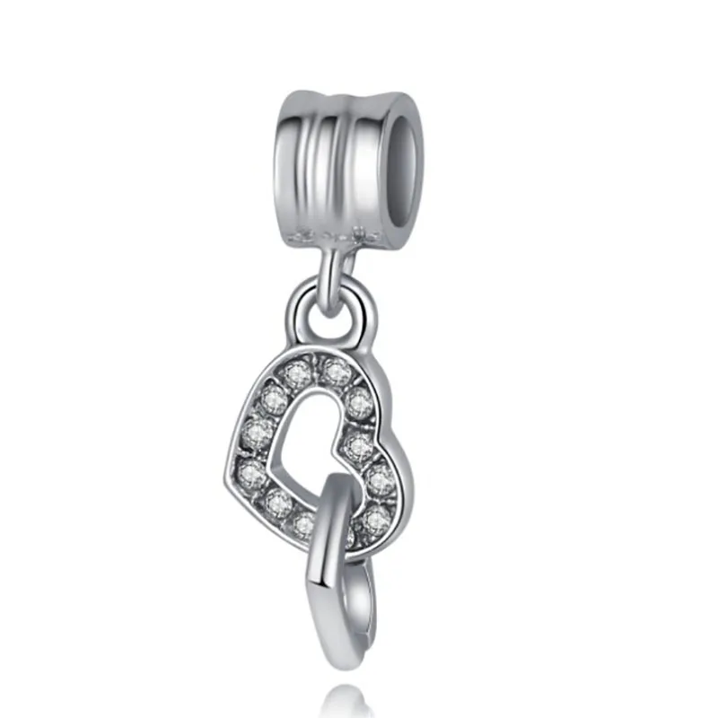 Fit berloque pulseira pandora Подвески Серебро плата Де Ли 925 браслет бусины для изготовления ювелирных изделий bijoux Шарм - Цвет: CTB609