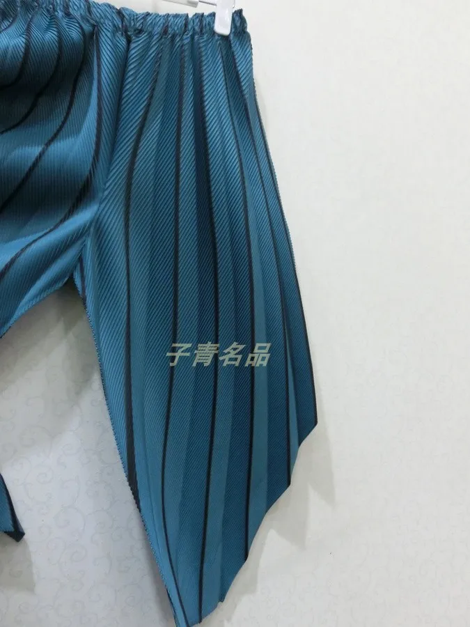 Changpleat 2018 осенние женские шаровары Miyak плиссированные Модные укороченные брюки с
