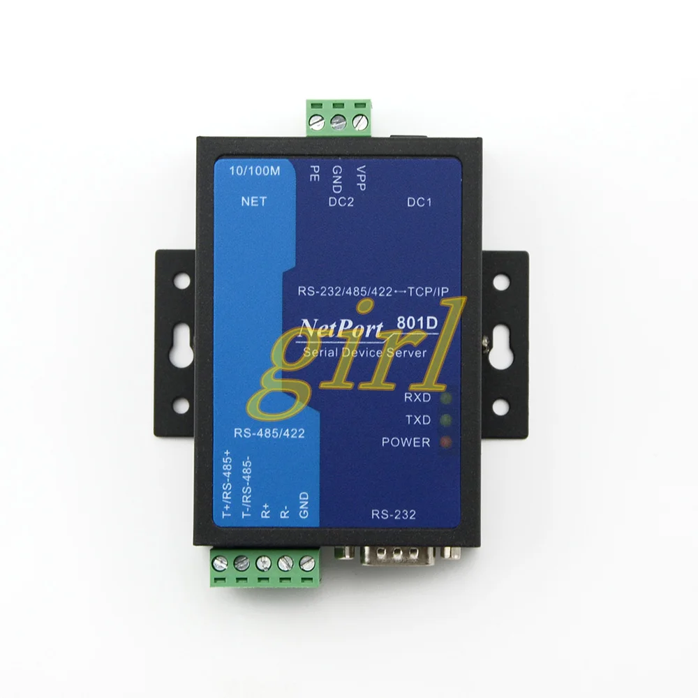 Промышленный последовательный порт сервера MODBUS шлюз RS485 422 и 232 в Ethernet модуль