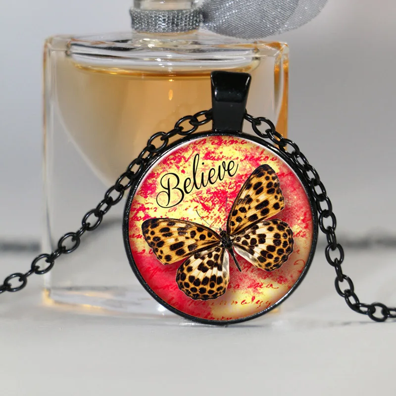 Leopard Butterfly pattern women jewelry butterfly pendant necklace friendship for vintage choker | Украшения и аксессуары