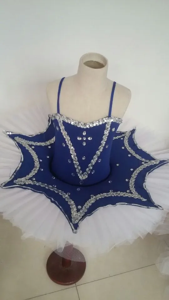 New Girls Sequin Straps Professional Ballet Tutu Dance Costumes For Kids Leotard Pancake Clothes Children | Тематическая одежда и