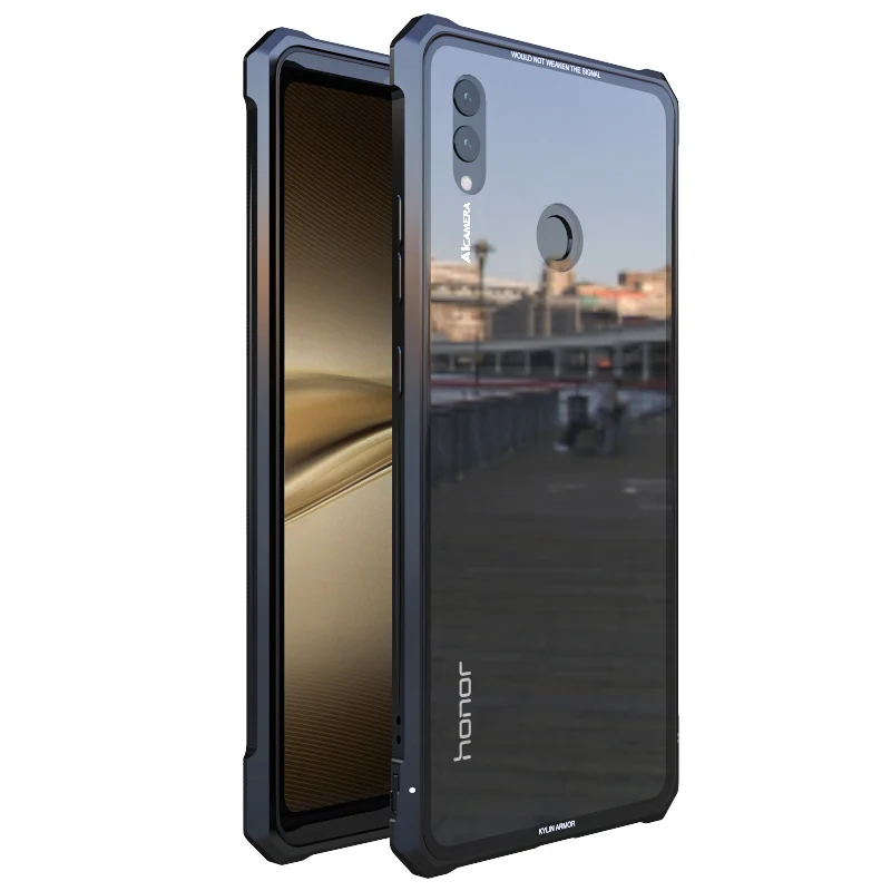 Для HUAWEI Note 10 чехол роскошный новый металлический алюминиевый бампер + 9H