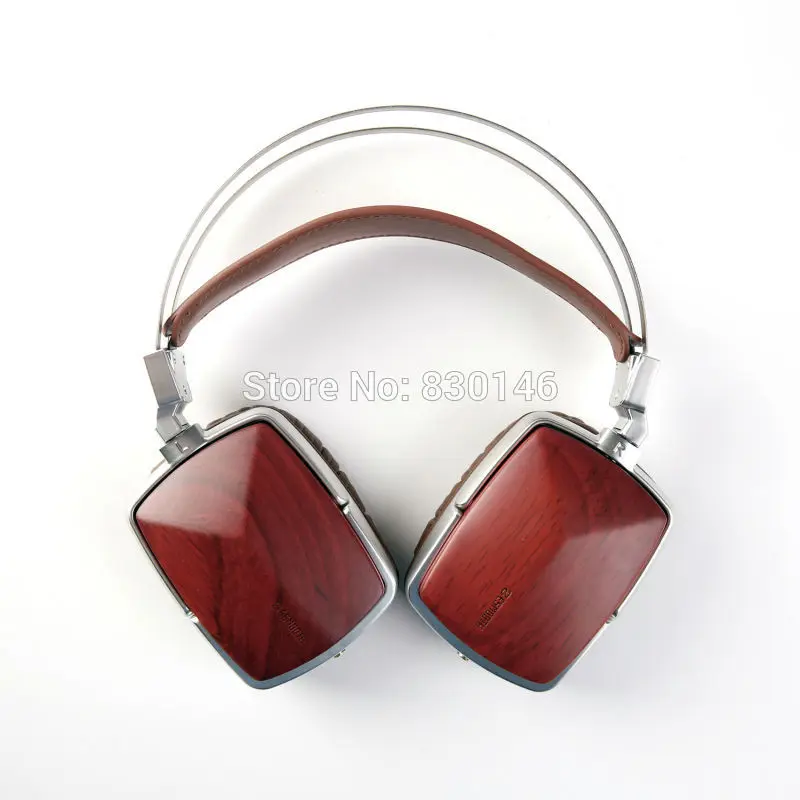 Высококачественные наушники HiFi Wooden 50mm с динамическим металлическим монитором из