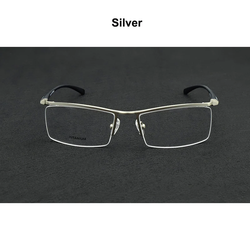 P3 Титановые очки, оправа для мужчин TR90 oculos de grau, компьютерные оптические очки, близорукость, nerd TH8218, бизнес наполовину оправа для очков, оправы - Цвет оправы: P3