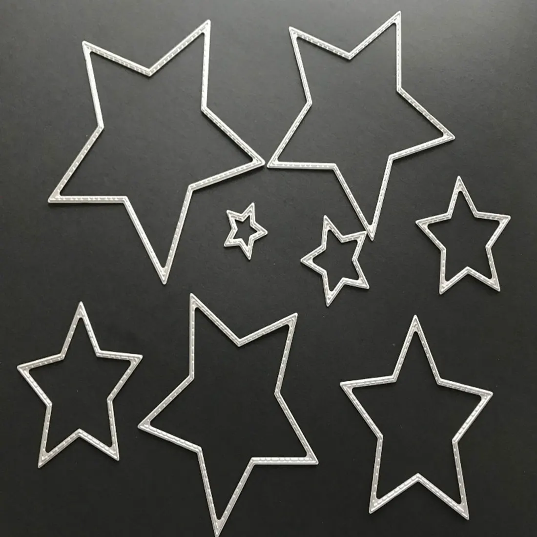 

Pop 8Pcs/lot Basic Stars die cuts metal die cutting dies STENCILS SCRAPBOOKING tool embossing folder