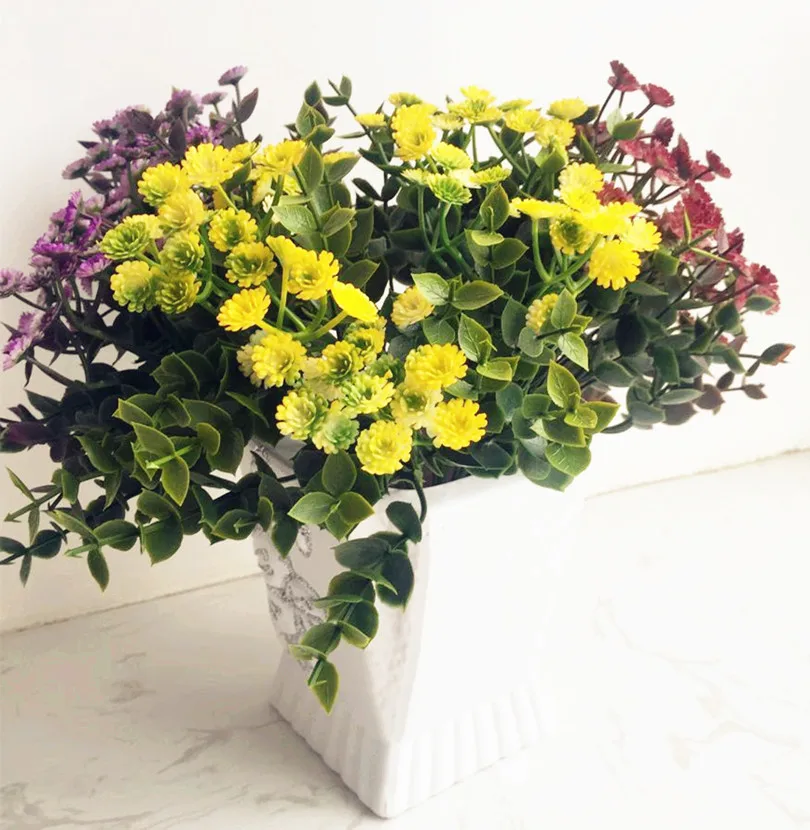 Искусственный цветок Babysbreath 10 шт. пластмассовый гипсофил для свадебного букета