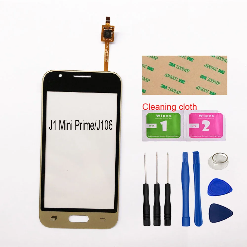 Gold And Tools 4,0 ''J106 для samsung Galaxy Grand J1 Mini Prime J106 сенсорный экран дигитайзер сенсорная стеклянная панель объектива - Цвет: Gold And Tools