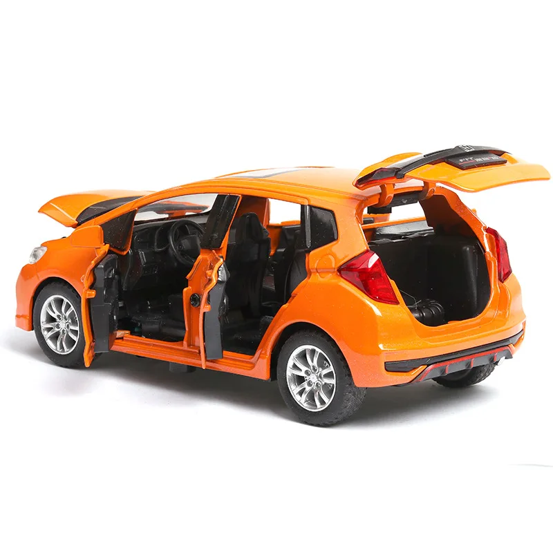 Фото HondaFit, коллекционная игрушка из сплава под давлением в масштабе 1/32, подарок для детей №3