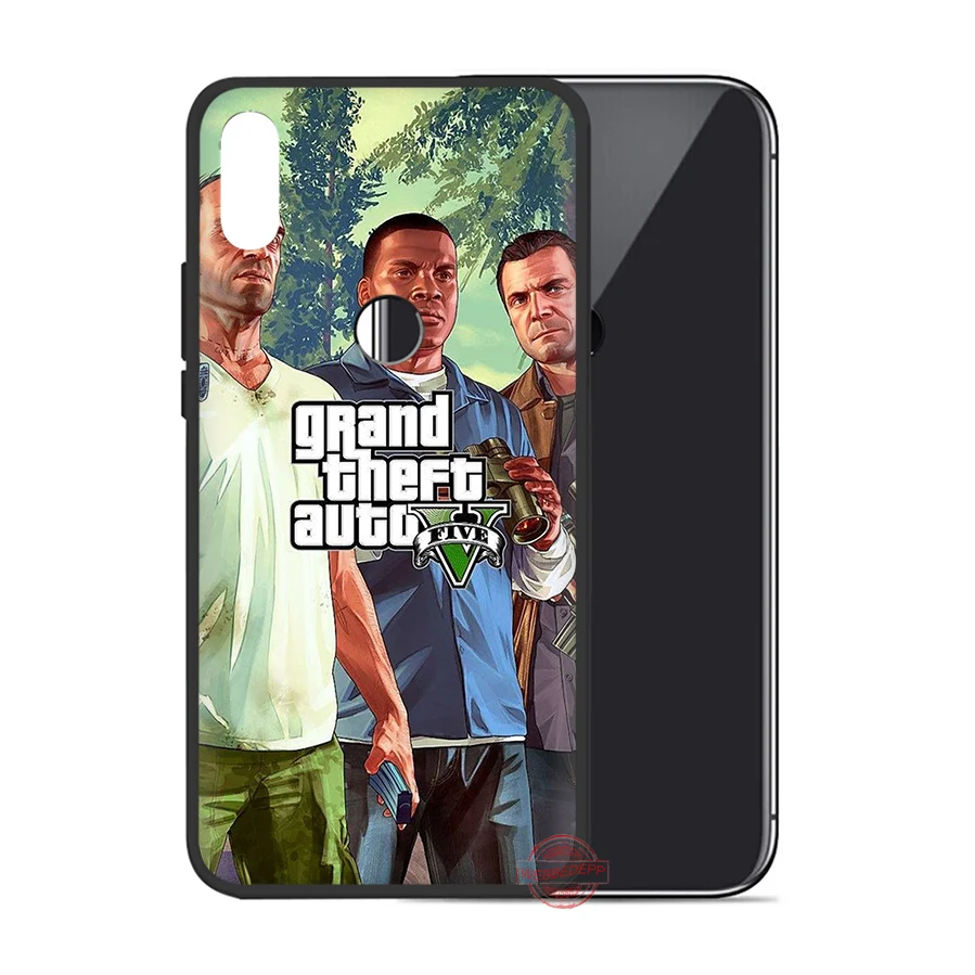 WEBBEDEPP Grand Theft Auto GTA V Мягкий чехол для Huawei P8 P9 P10 P20 P30 Lite Pro 2017 P Smart Y6 Y7 Prime 2018 Y9 2019 |