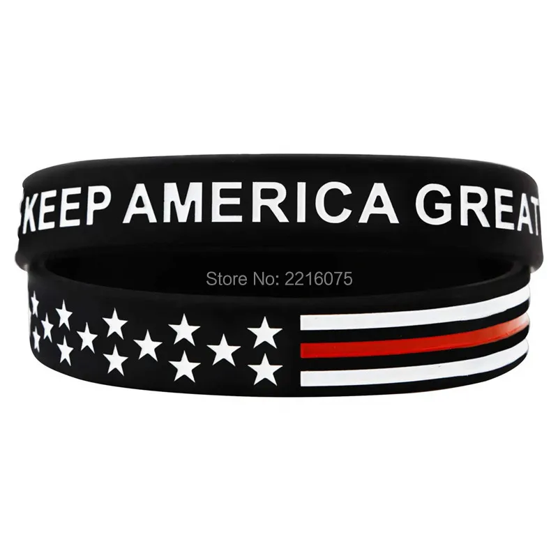 300 шт. силиконовые браслеты Keep America Great с Дональдом Трампом для президента 2020