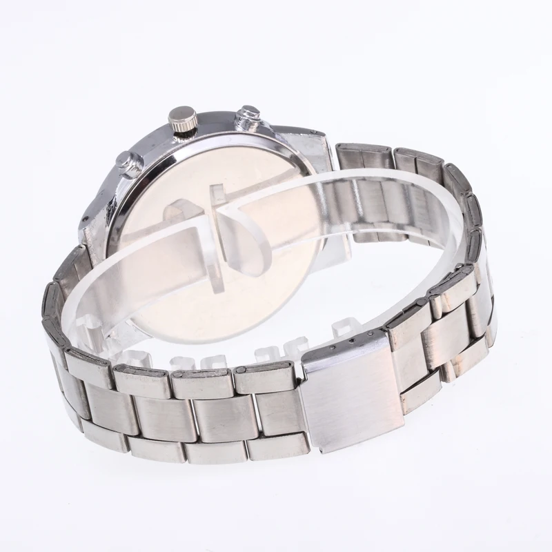 Мужские и женские часы модные кварцевые наручные из нержавеющей стали 1 шт.|Часы