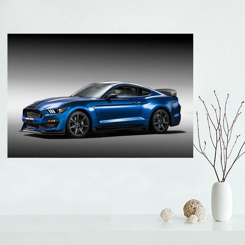 Хороший плакат с автомобилями Ford постер мустангом оригинальная матерчатая