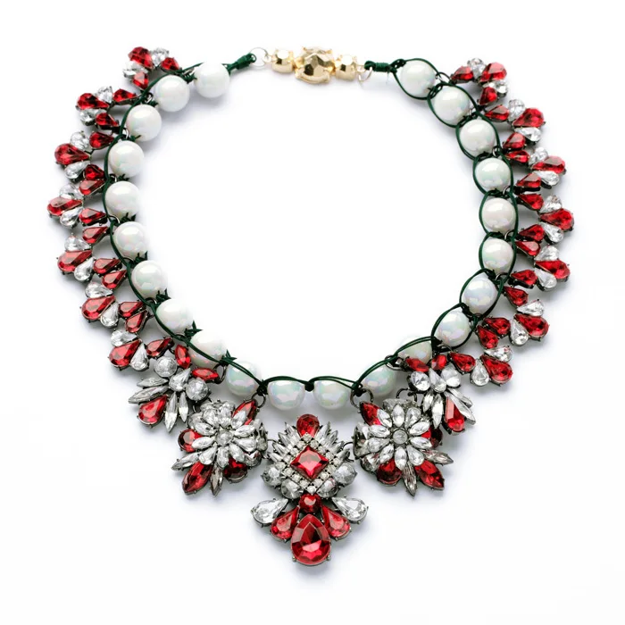 2017 Акция Новое Колье Макси ожерелье роскошный цвет чокер вязаное вечернее