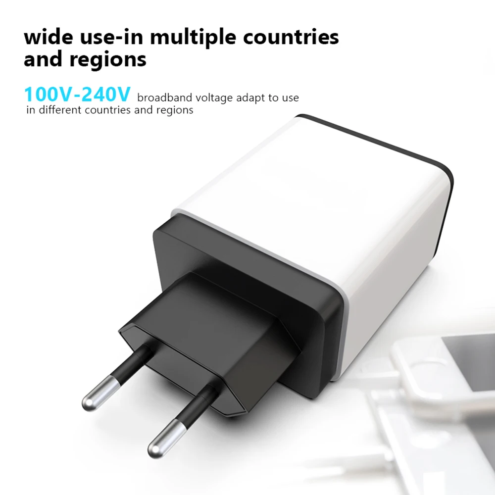 USB зарядное устройство Быстрая зарядка для Samsung S9 Xiaomi mi 8 Huawei быстрое настенное iPhone