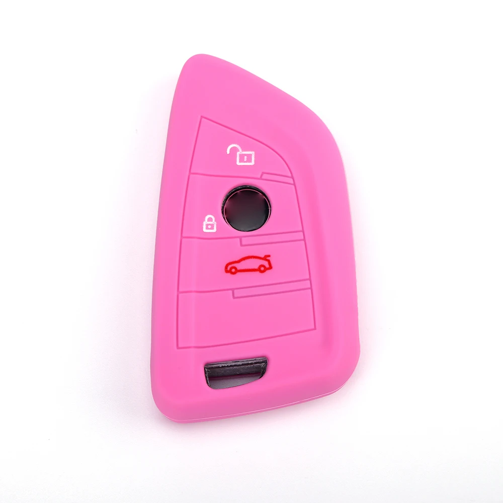 High quality 2019 2 Button Silicone CarRemote Key Fob Shell Cover Case X1 X5 F15 X6 F16 1 5 7 Series 2017 2018 2019newarrival | Автомобили