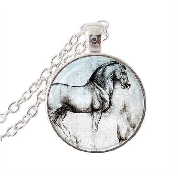 Horse necklaces &amp pendants vintage horse jewelry equestrian jewellery Fashion necklace for women men | Украшения и аксессуары