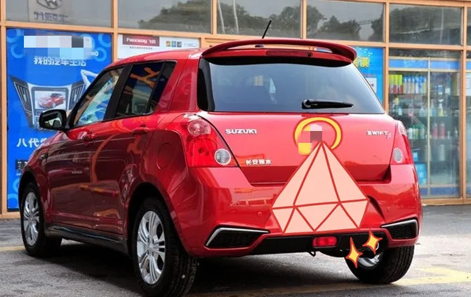 Спойлер для Suzuki Swift высококачественный спойлер из АБС материала заднего крыла