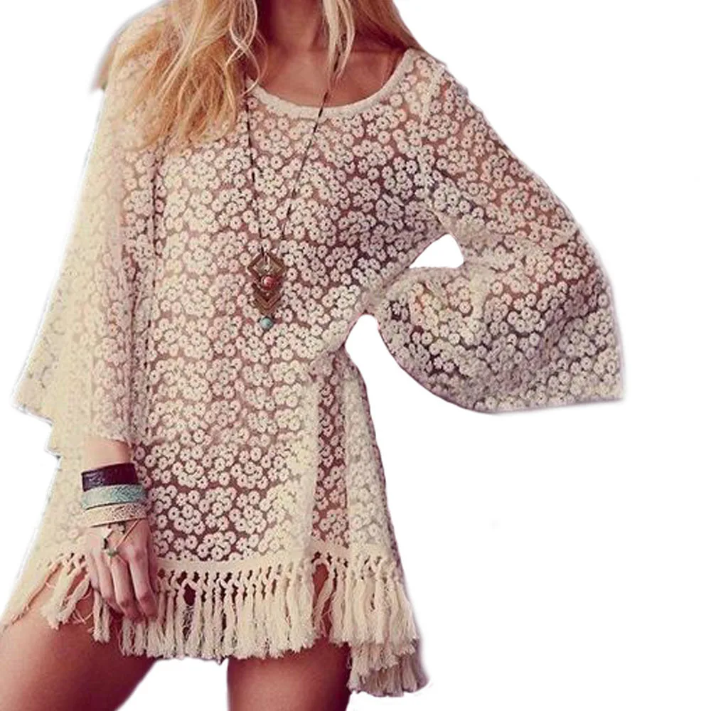 Горячие продажа 2016 Новые Моды для Женщин Платья Vintage Хиппи Boho Цыганский Фестивале