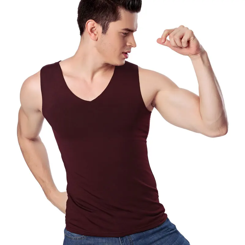 Майка мужская облегающая бархатная без рукавов на весну/зиму|tank top men|sleeveless