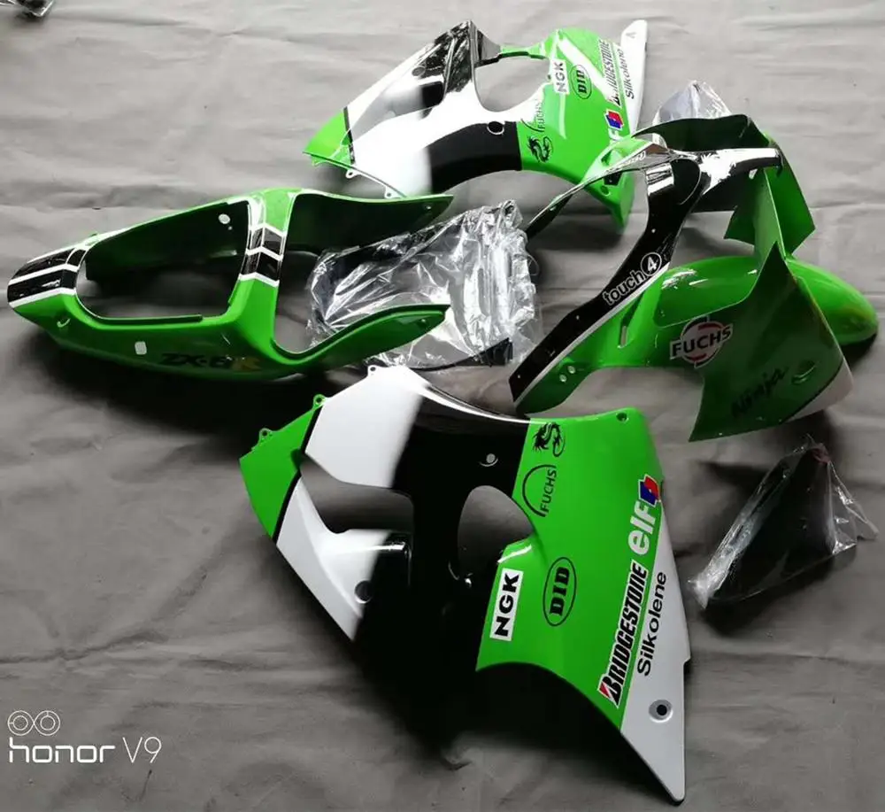 ZX6R ZX636 00-02 обтекатель корпус Рабочая рамка Крышка бака боковая панель крыло для