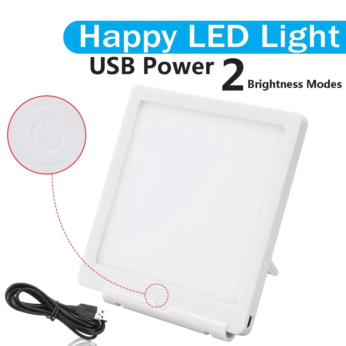 Светодиодный светильник 5W SAD светильник для фототерапии 10000 LUX Bionic-Day светильник Affective Disorder USB терапия Регулируемый рельеф Listless Fatigued