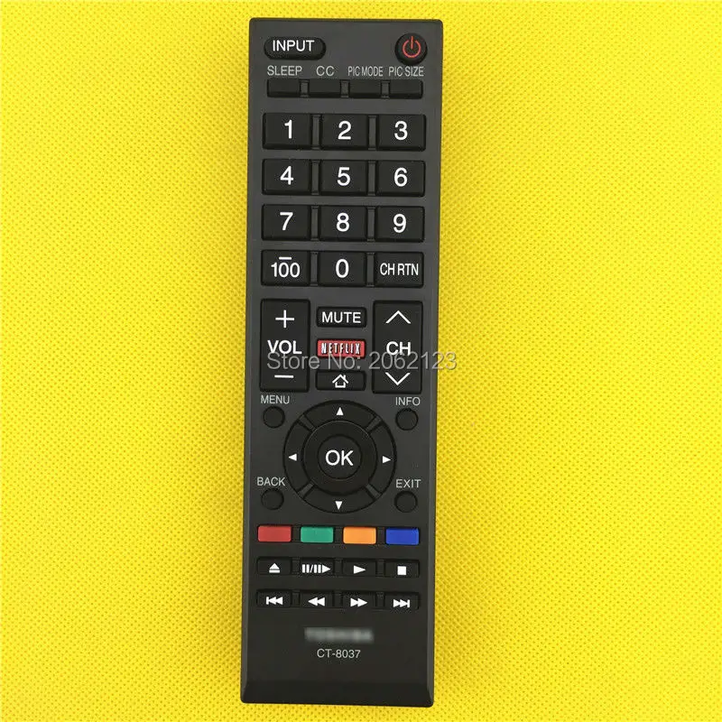 

Пульт дистанционного управления CT-8037 для телевизоров Toshiba 40L3400, 40L3400U, 40L3400UC, 50L3400, 50L3400U, 50L3400UC, 58L5400U,