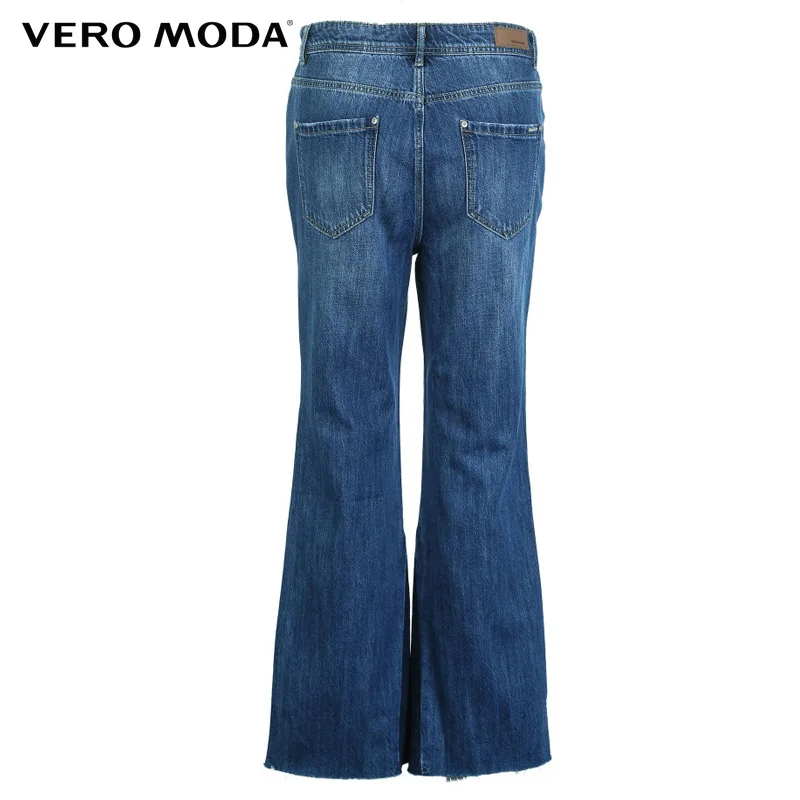 Vero Moda женские весенне летние 2019 с высокой посадкой слегка расклешенные