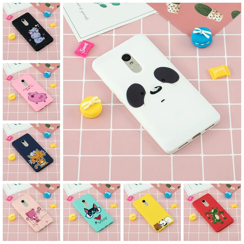 For Xiaomi Redmi Note 4 Case Soft Silicone Cartoon Phone Xiomi 4X Back Cover Etui | Мобильные телефоны и аксессуары