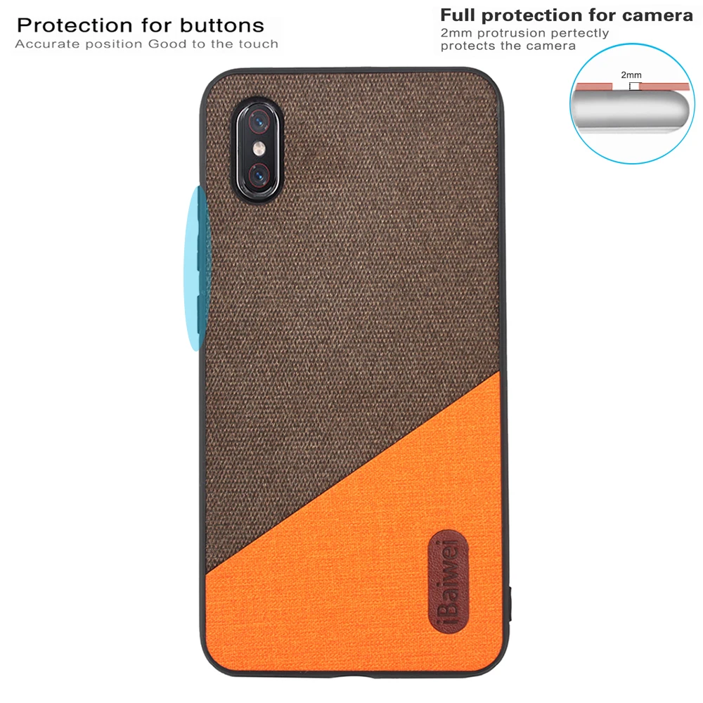 for Xiaomi Mi 8 Explorer Case Cloth Texture Splice Fabric silicon Soft Edge Protect Cover Mi8 Drop-Resistant Phone |