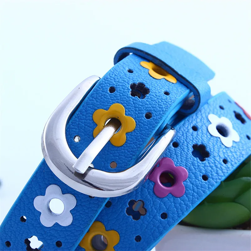 Детский ремень из искусственной кожи детский с цветочным кружевом и бабочкой