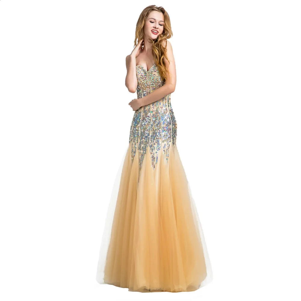Re14 арт-ню русалки вечернее платье 2016 блестки и кристаллы vestidos феста халат де