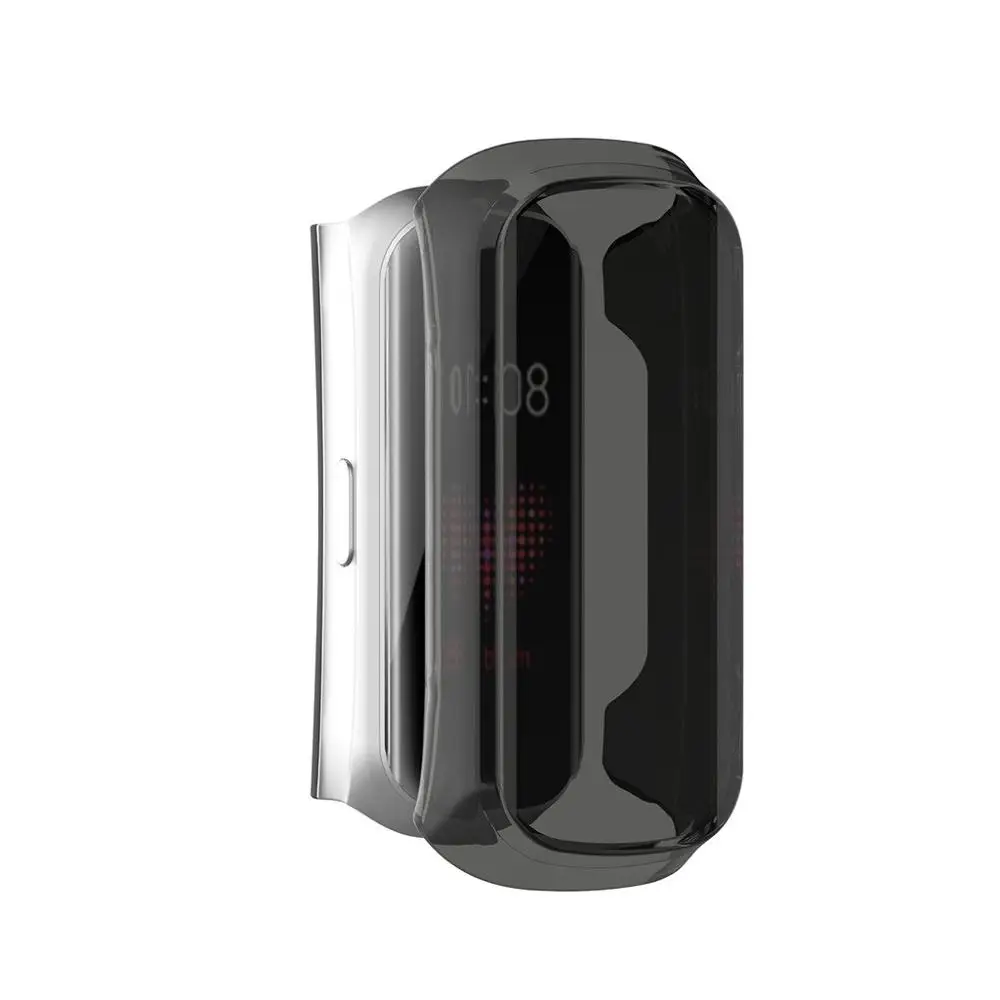 Черный Модный мягкий ультратонкий защитный чехол из ТПУ для samsung Galaxy fit-e SM-R375 Защита от царапин Прочный фиолетовый - Цвет: Черный