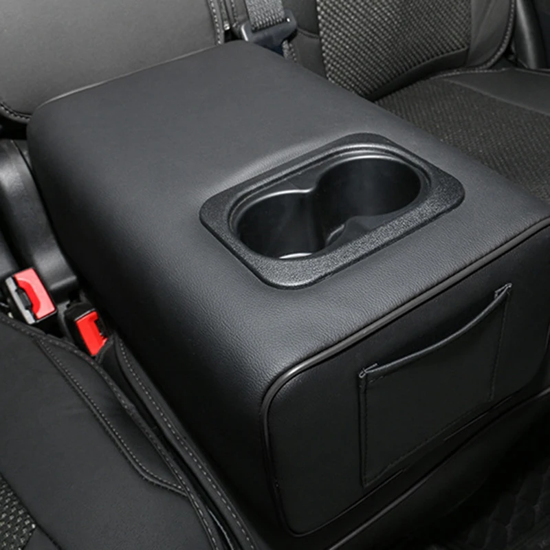 

Second Row Rear Central Armrest Box w/ Cup Holder Arm Rest for Ford Explorer 2011-2018 2013 2014 15 16 17 18 Car Accessories