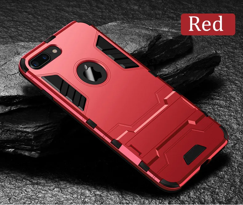 Роскошный противоударный чехол-держатель для телефона iPhone XS 7 8 6 6S Plus Гибридный