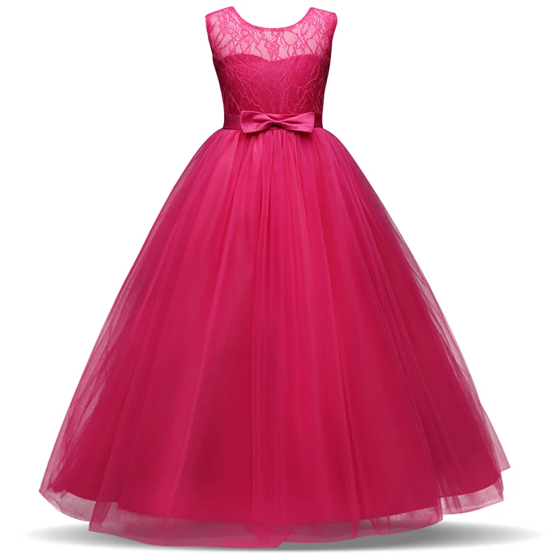 Flower Girls Dress for Wedding and Party Dresses Kids Bridesmaid Princess Girl Clothes Children Teenage Clothing 14 Yrs | Детская одежда