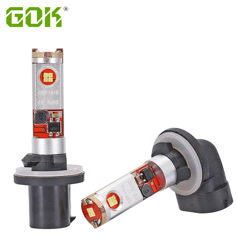 

2PCS Car Fog Light Led High Power White 12 LED CSP CHIP 881 880 H27 LED Replacement Bulb For Car led Light 10-30v 6000K-6500K