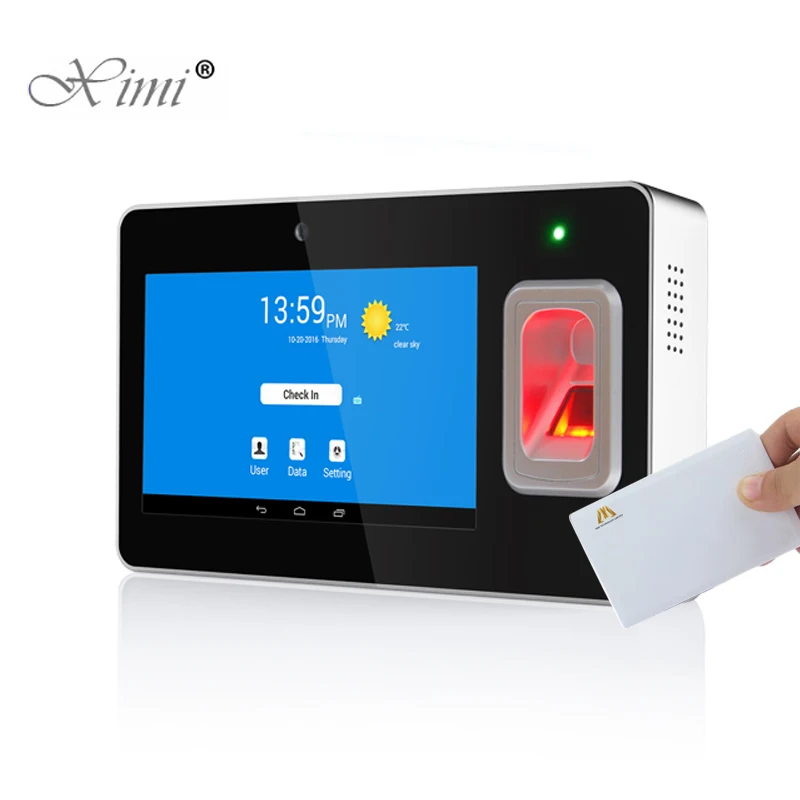 Android биометрический отпечаток пальца и микросхема карта с временем посещаемости