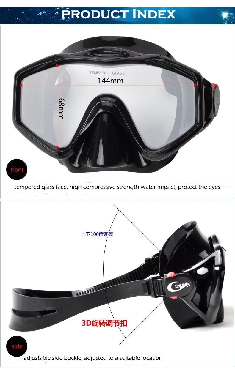 Силиконовый набор из закаленного стекла, профессиональная маска для подводного плавания и дайвинга, маска для дайвинга+ сухая черная трубка для подводной охоты