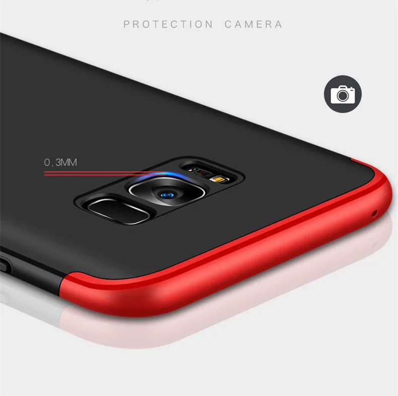 Роскошный 360 чехол для samsung Galaxy S9 S8 S7 Edge S6 Edge Note 8 Жесткий Чехол для Iphone 6 6s 7 7s Plus X