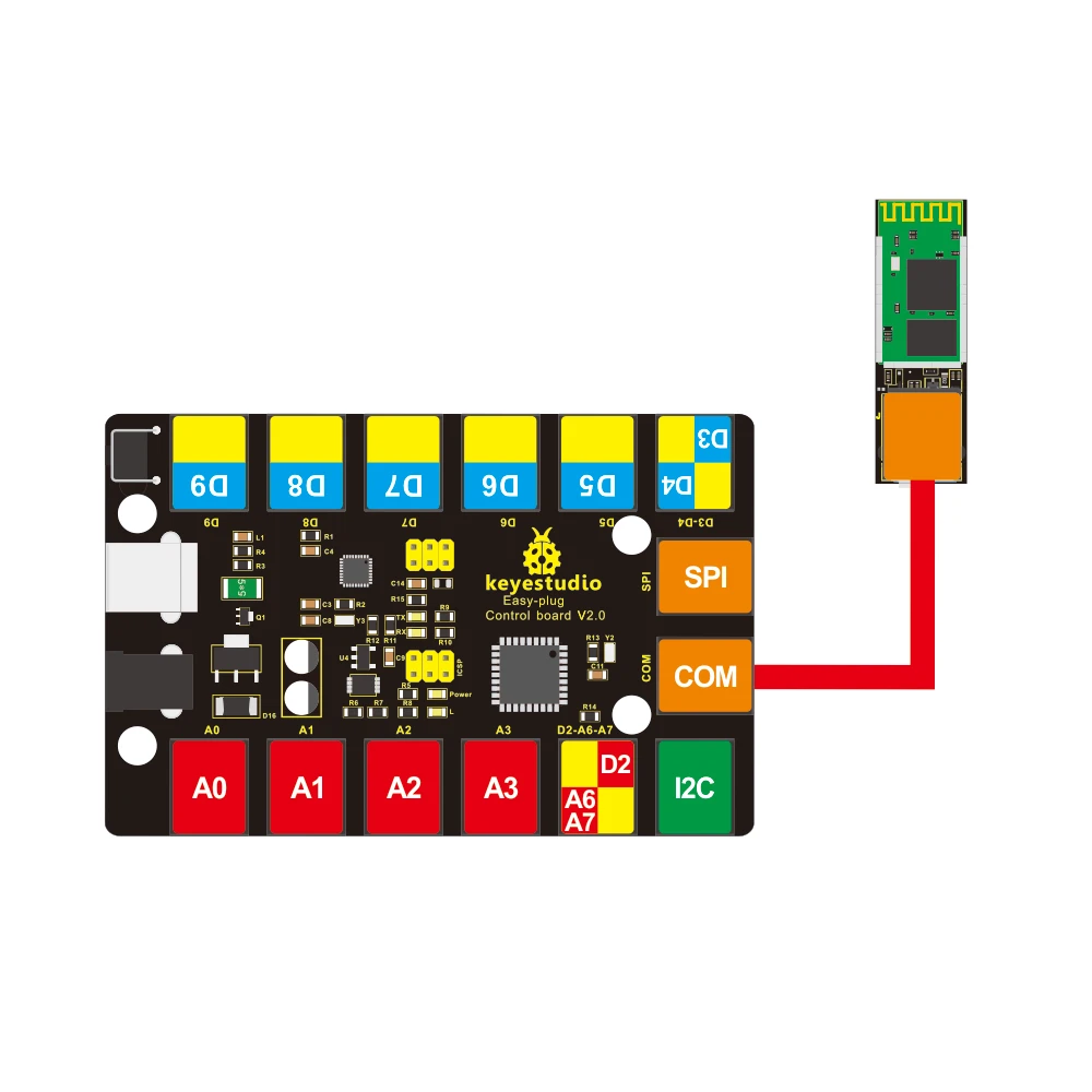 Новинка! Keyestudio легкий штекер Bluetooth 2,0 модуль для Arduino пара