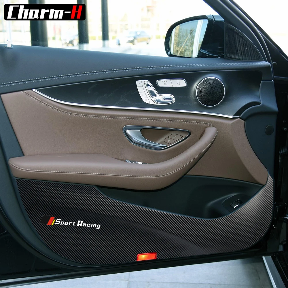 Защитная пленка 5D для дверей автомобиля протектор из углеродного волокна Mercedes Benz