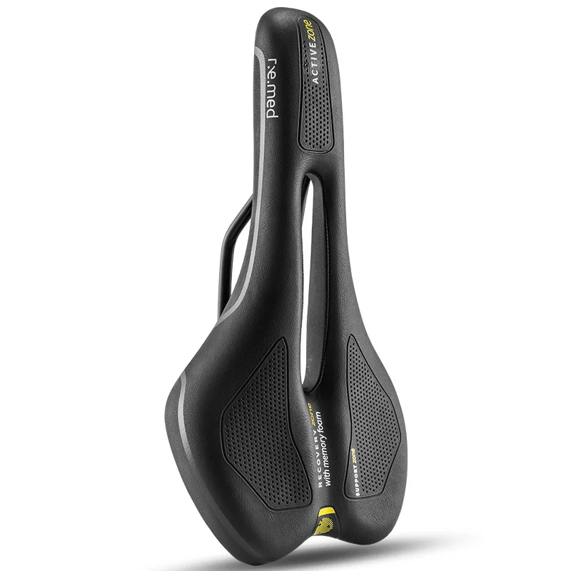 Athletic Style SELLE ROYAL велосипедное седло MTB Спортивное полое дышащее губчатое седло с эффектом памяти амортизирующее велосипедное седло унисекс черное - Цвет: Athletic Style